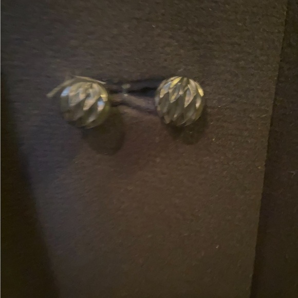 Elegant Vintage Black Wool Coat with Mink Collar - Picture 6 of 6